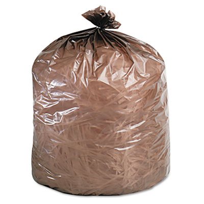 Stout Eco-Degradable Plastic Trash Garbage Bag, 39gal, 1.1mil, 33 x 44, Brown, 40/Box STOG3344B11