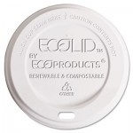 Eco-Products EcoLid Renewable/Compostable Hot Cup Lid, Fits 10-20oz Hot Cups, 50/PK, 16 PK/CT ECOEPECOLIDW