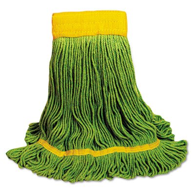 1200M EcoMop Looped-End Mop Head, Recycled Fibers, Medium Size, Green BWK1200MEA