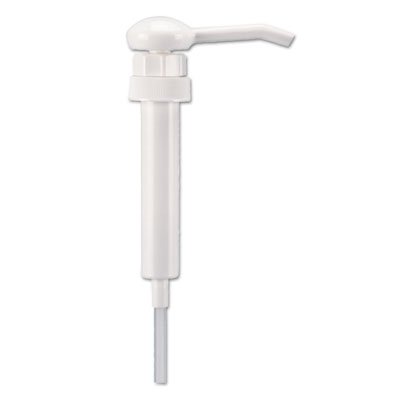 516160EA Econo 1 oz Dispensing Pump, 38mm Cap, 10 3/4" Long Tube, For 1gal Bottles, White BWK00417EA