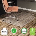 deflecto EconoMat Anytime Use Chair Mat for Hard Floor, 45 x 53 w/Lip, Clear DEFCM21232