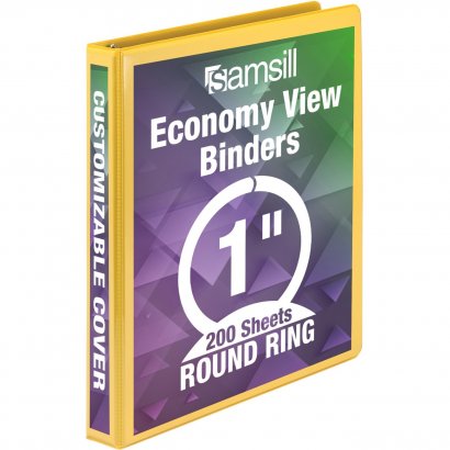 Samsill Economy 1" Round-Ring View Binder 18531