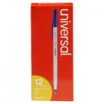 UNV27421 Economy Ballpoint Stick Oil-Based Pen, Blue Ink, Fine, Dozen UNV27421
