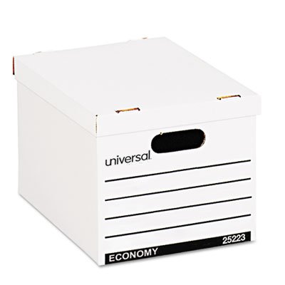 UNV25223 Economy Boxes, 12 x 15 x 9 7/8, White, 10/Carton UNV25223