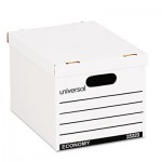 UNV25223 Economy Boxes, 12 x 15 x 9 7/8, White, 10/Carton UNV25223