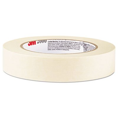 Highland Economy Masking Tape, 1" x 60yds, 3" Core, Cream MMM260024A