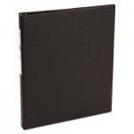 Avery Economy Non-View Binder with Round Rings, 3 Rings, 0.5" Capacity, 11 x 8.5, Black, (3201) AVE03201