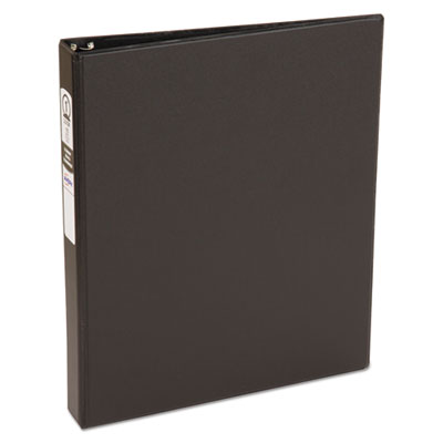 Avery Economy Non-View Binder with Round Rings, 3 Rings, 1" Capacity, 11 x 8.5, Black, (3301) AVE03301