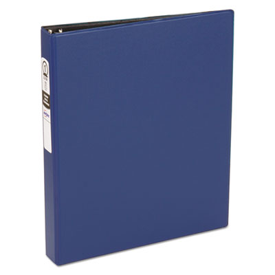 Avery Economy Non-View Binder with Round Rings, 3 Rings, 1" Capacity, 11 x 8.5, Blue, (3300) AVE03300