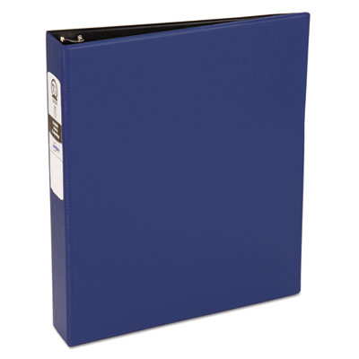 Avery Economy Non-View Binder with Round Rings, 3 Rings, 1.5" Capacity, 11 x 8.5, Blue, (3400) AVE03400