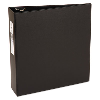 Avery Economy Non-View Binder with Round Rings, 3 Rings, 3" Capacity, 11 x 8.5, Black, (3602) AVE03602