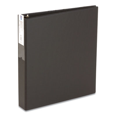 Avery Economy Non-View Binder with Round Rings, 3 Rings, 1.5" Capacity, 11 x 8.5, Black, (4401) AVE04401