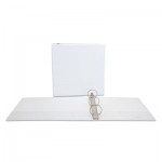 UNV20982 Economy Round Ring View Binder, 2" Capacity, White UNV20982