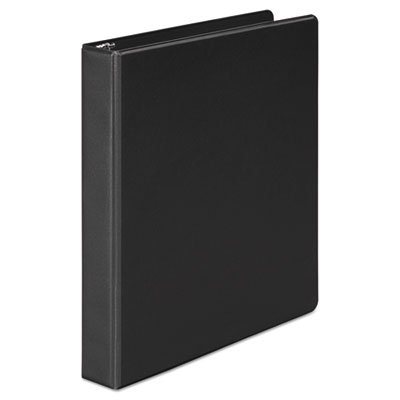 UNV20961 Economy Round Ring View Binder, 1" Capacity, Black UNV20961