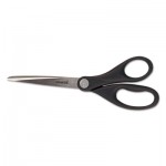 UNV92008 Economy Scissors, 7" Length, Straight Handle, Stainless Steel, Black UNV92008