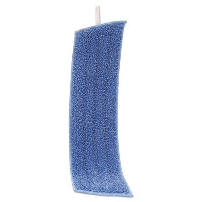 FGQ40900BL00 Economy Wet Mopping Pad, Microfiber, 18", Blue RCPQ409BLUEA