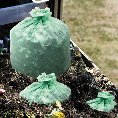 Stout EcoSafe-6400 Compostable Compost Bags, .85mil, 33 x 48, Green, 50/Box STOE3348E85