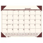 House of Doolittle 12441 EcoTones Moonlight Cream Monthly Desk Pad Calendar, 22 x 17, 2016 HOD12441