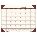 House of Doolittle 12441 EcoTones Moonlight Cream Monthly Desk Pad Calendar, 22 x 17, 2016 HOD12441