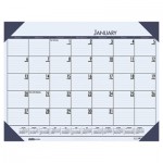 House of Doolittle 12440 EcoTones Ocean Blue Monthly Desk Pad Calendar, 22 x 17, 2016 HOD12440