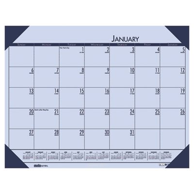 House of Doolittle 12473 EcoTones Sunset Orchid Monthly Desk Pad Calendar, 22 x 17, 2016 HOD12473