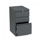 HON Efficiencies Mobile Pedestal File w/One File/Two Box Drawers, 19-7/8d, Charcoal HON33720RS