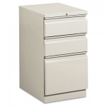 HON Efficiencies Mobile Pedestal File w/One File/Two Box Drwrs, 19-7/8d, Lt Gray HON33720RQ