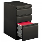 HON Efficiencies Mobile Pedestal File w/One File/Two Box Drawers, 22-7/8d, Charcoal HON33723RS