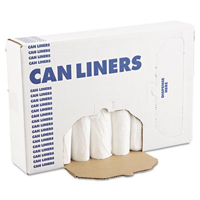 BWK 2432EXH EH-Grade Can Liners, 24 x 32, 12-16gal, .4mil, White, 25 Bags/Roll, 20 Rolls/CT BWK2432EXH