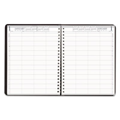 House of Doolittle 28102 Eight-Person Group Practice Daily Appointment Book, 8 x 11, Black, 2018 HOD28102