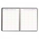 House of Doolittle 28102 Eight-Person Group Practice Daily Appointment Book, 8 x 11, Black, 2018 HOD28102