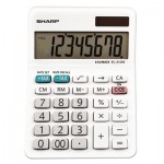 Sharp EL-310WB Mini Desktop Calculator, 8-Digit LCD SHREL310WB