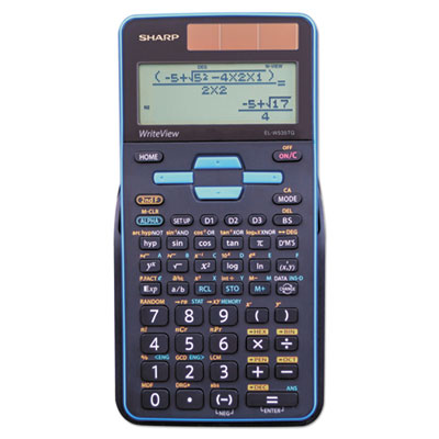 Sharp EL-W535TGBBL Scientific Calculator, 16-Digit LCD SHRELW535TGBBL