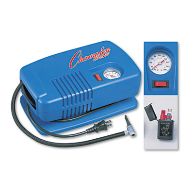 Champion Sports Electric Inflating Pump w/Gauge, Hose & Needle, .25hp Compressor CSIEP1500