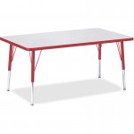 Berries Elem. Ht. Gray Top Rectangular Table 6473JCE008