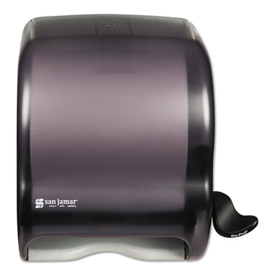 San Jamar Element Lever Roll Towel Dispenser, Classic, Black, 12 1/2 x 8 1/2 x 12 3/4