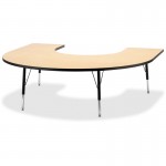 Berries Elementary Black Edge Horseshoe Table 6445JCE011