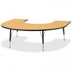 Berries Elementary Black Edge Horseshoe Table 6445JCE210