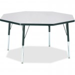 Berries Elementary Height Color Edge Octagon Table 6428JCE180