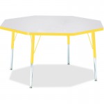 Berries Elementary Height Color Edge Octagon Table 6428JCE007