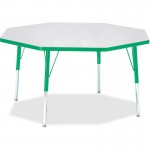 Berries Elementary Height Color Edge Octagon Table 6428JCE119