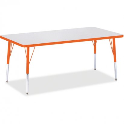 Berries Elementary Height Color Edge Rectangle Table 6408JCE114