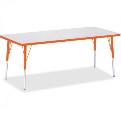 Berries Elementary Height Color Edge Rectangle Table 6413JCE114