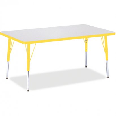 Berries Elementary Height Color Edge Rectangle Table 6473JCE007