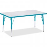 Berries Elementary Height Color Edge Rectangle Table 6473JCE005