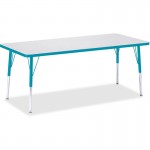 Berries Elementary Height Color Edge Rectangle Table 6413JCE005