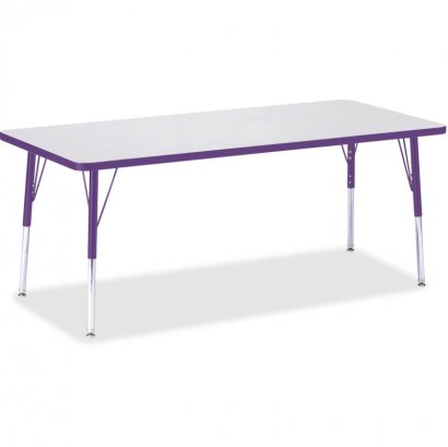 Berries Elementary Height Color Edge Rectangle Table 6413JCE004