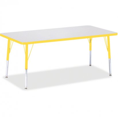 Berries Elementary Height Color Edge Rectangle Table 6408JCE007