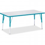 Berries Elementary Height Color Edge Rectangle Table 6408JCE005