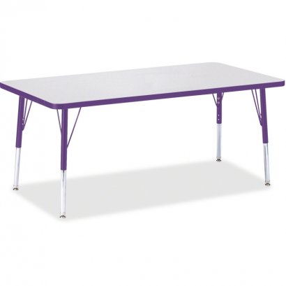 Berries Elementary Height Color Edge Rectangle Table 6408JCE004